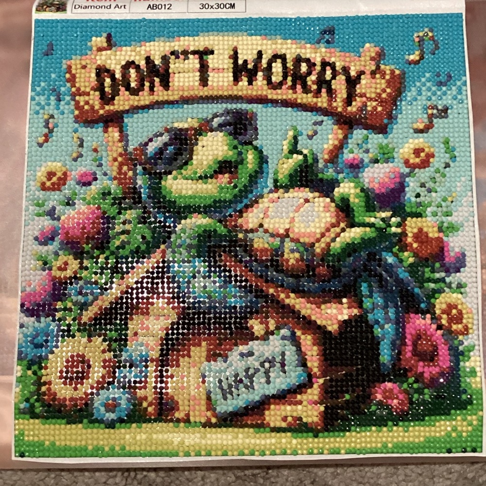 Colorful Turtle Diamond Art
